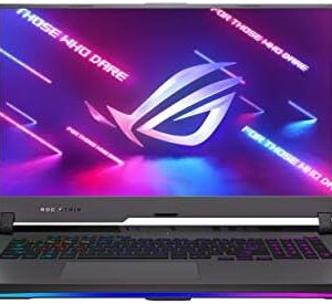 ASUS ROG Strix G17 (2021) Gaming Laptop, 17.3” 300Hz IPS Type FHD, NVIDIA GeForce RTX 3070, AMD Ryzen 9 5900HX, 16GB DDR4, 1TB PCIe NVMe SSD, RGB Keyboard, Windows 10, G713QR-ES96