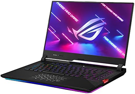 ASUS ROG Strix Scar 15 (2021) Gaming Laptop, 15.6” 300Hz IPS Type FHD, NVIDIA GeForce RTX 3080, AMD Ryzen 7 5800H, 16GB DDR4, 1TB SSD, Opti-Mechanical Per-Key RGB Keyboard, Windows 10, G533QS-DS76