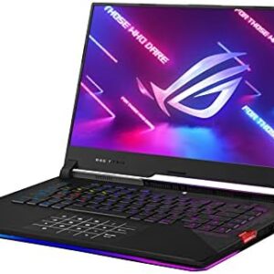 ASUS ROG Strix Scar 15 (2021) Gaming Laptop, 15.6” 300Hz IPS FHD, NVIDIA GeForce RTX 3080, AMD Ryzen 9 5900HX, 32GB DDR4, 1TB SSD, Opti-Mechanical Per-Key RGB Keyboard, Windows 10 Home, G533QS-DS98