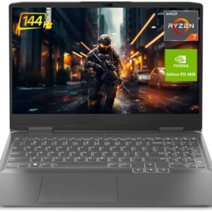 Lenovo LOQ Gaming Laptop, GeForce RTX 4060, AMD 8-Core Ryzen 7 7840HS(> i7-12700H), 15.6″ FHD, 32GB DDR5 RAM, 1TB SSD, Webcam, HDMI, Wi-Fi 6, Windows 11 Home