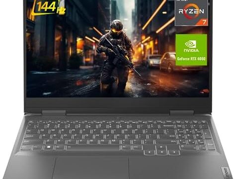 Lenovo LOQ Gaming Laptop, GeForce RTX 4060, AMD 8-Core Ryzen 7 7840HS(> i7-12700H), 15.6″ FHD, 32GB DDR5 RAM, 1TB SSD, Webcam, HDMI, Wi-Fi 6, Windows 11 Home